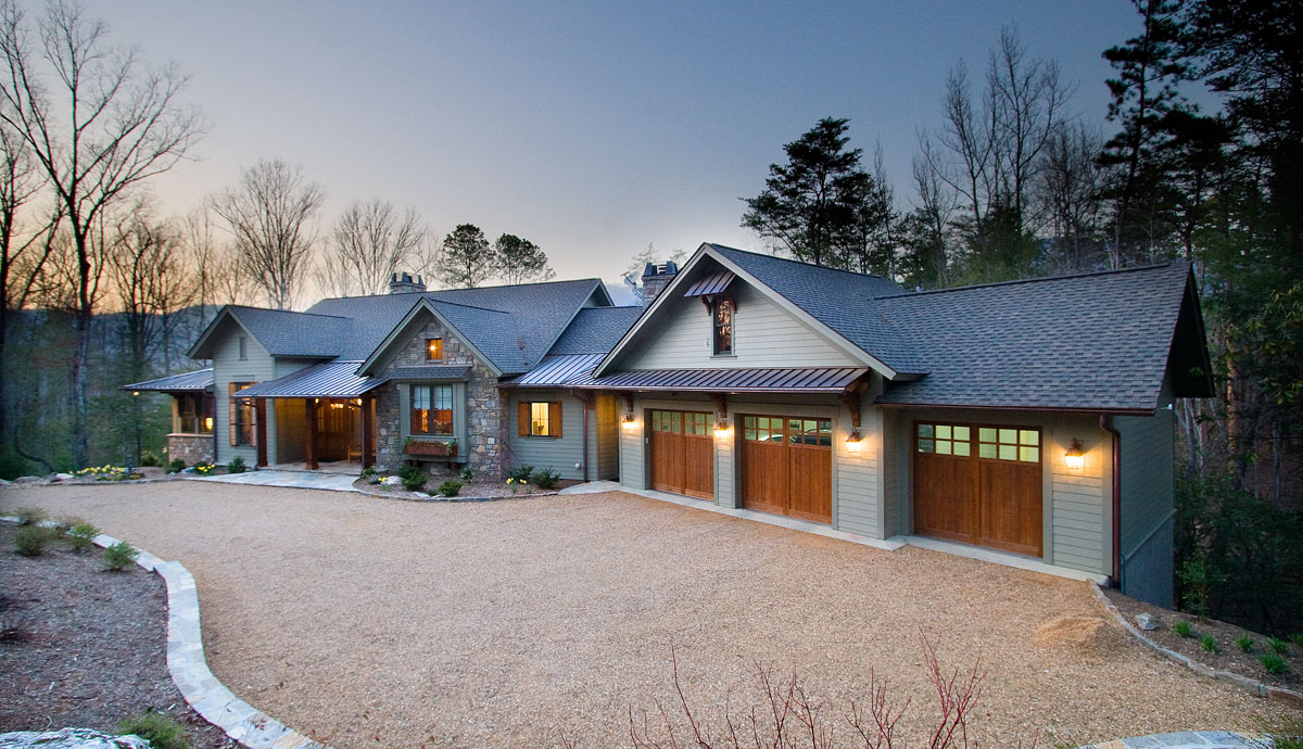 asheville nc contemporary rustic lake house