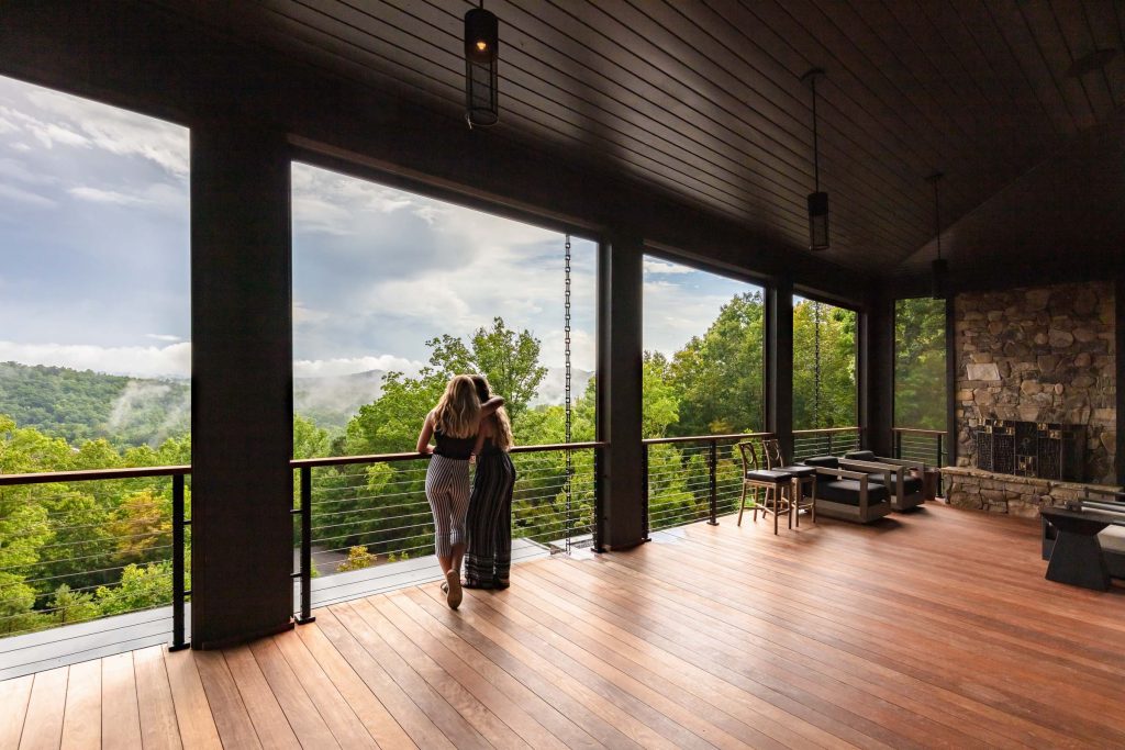 Luxury home overlooking blue ridge mountains