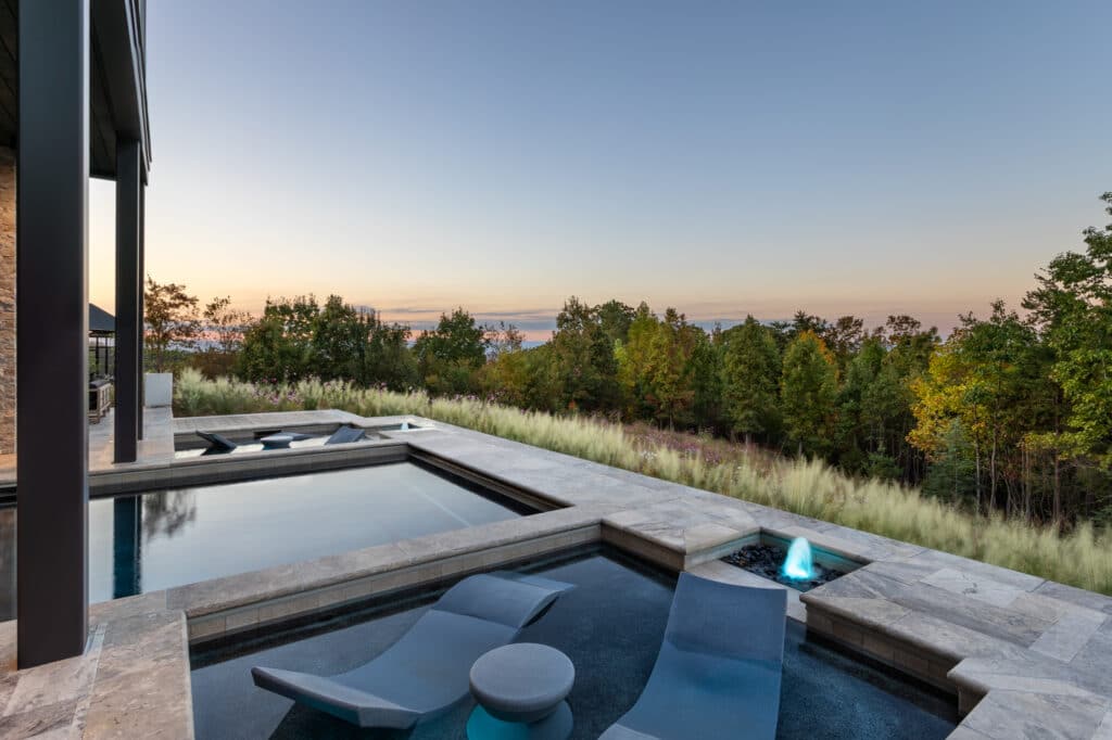 outdoor living; pool; hot tub;