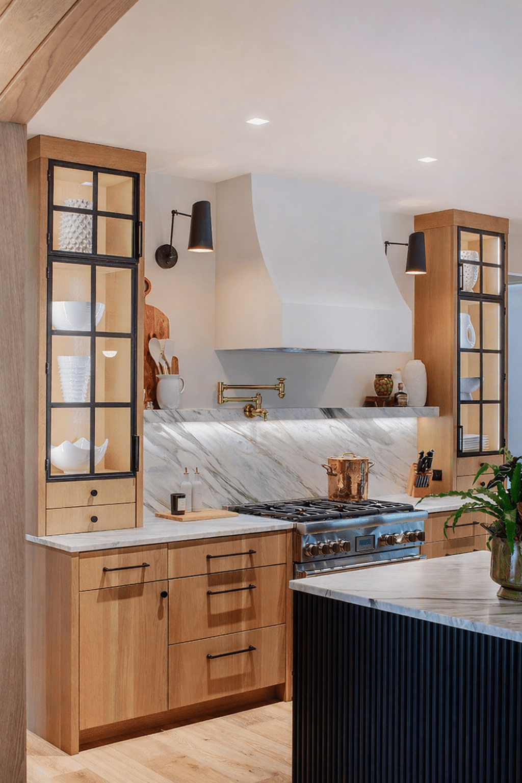 Greenville Luxury Home Kitchen with Range and Pot Filler